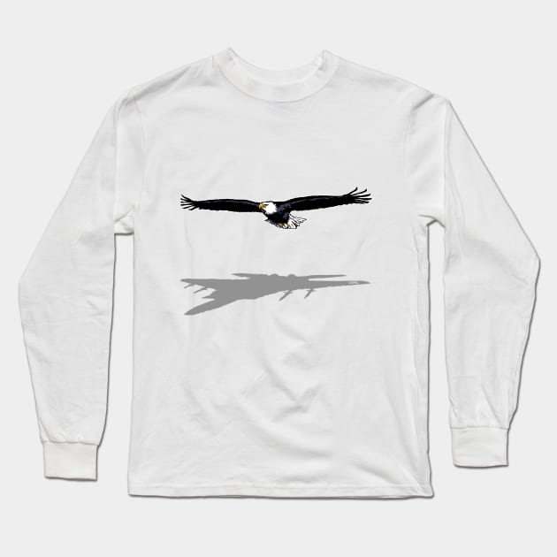 Flying Eagle Long Sleeve T-Shirt by NewSignCreation